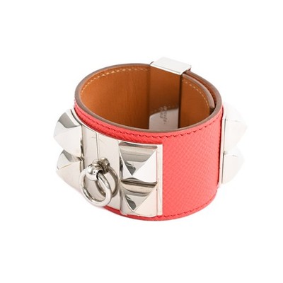 Hermes Collier de Chien Bangle Rouge Pivoine  T 2015 A 575617