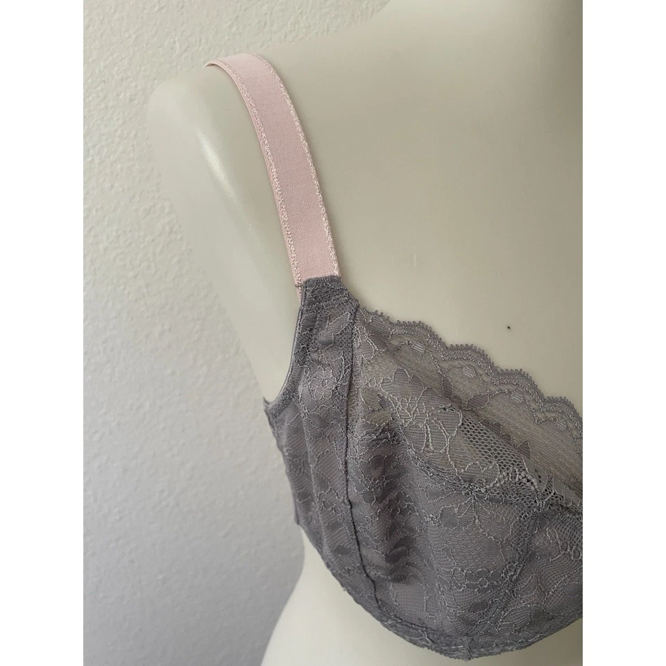 Freya Lingerie Women 32I Bra Floral Plunge Floral Lace Off Beat Lilac Pink NWT - Image 4 of 4