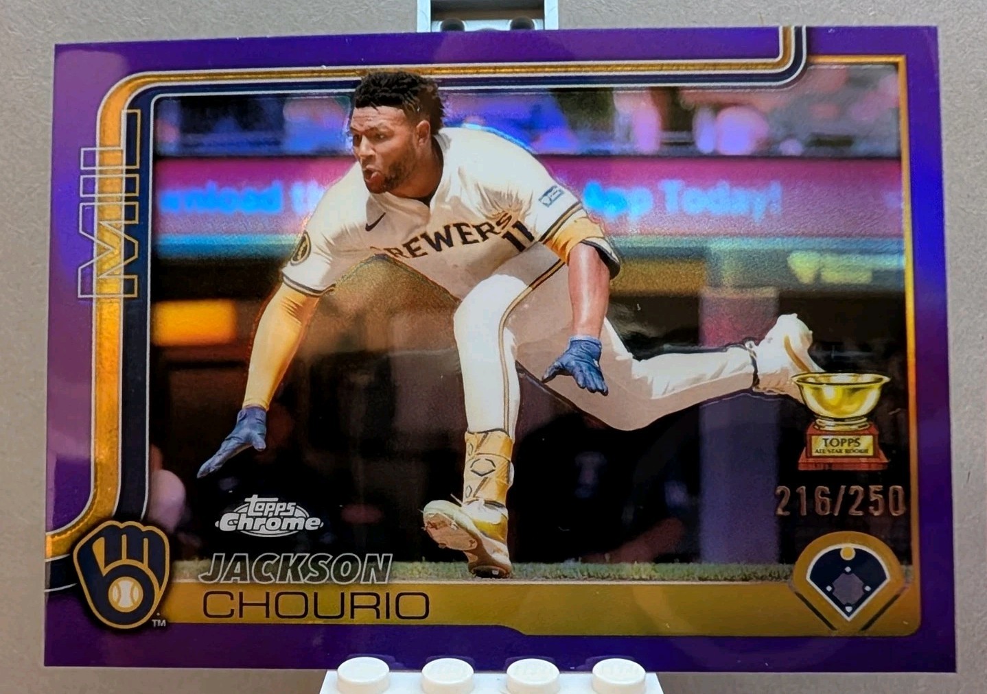 2025 Topps Chrome Jackson Chourio #262 Purple 224/250