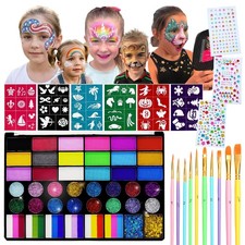 Painting Kit for , 42 Colors Professional Paint Makeup Kit Non-Water Activate...