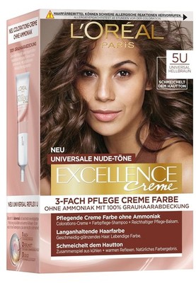 L'Oréal Paris Excellence Creme Haarfarbe 5U Universal Hellbraun