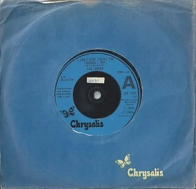 Leo Sayer I Cant Stop Loving You (Though I Try) INJECTION LABEL Chrysalis R