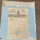 1861 Civil War Original Letter Moses Atkinson to wife, 8th ME Vols, Wash. D.C.