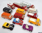 13 Vintage Mini Tonka Trucks Buggy Hot Rod Fire Emergency Vans