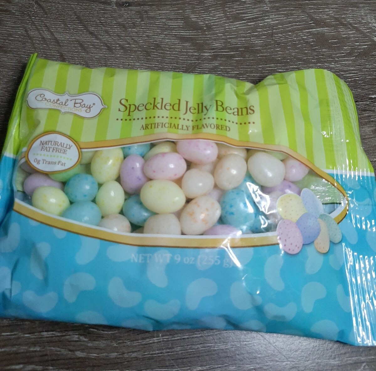 (2) Coastal Bay Speckled Jelly Beans 9oz Bags. Great for Easter! New