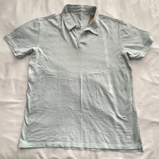 DKNY Jeans Polo Shirt Men  s Size XL Light Blue Collared Short Sleeve Classic