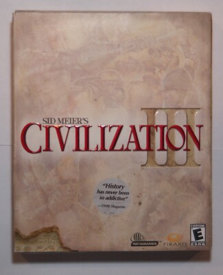 Civilization III (PC CD-ROM, 2001) Big Box - First Edition Gatefold - NEW SEALED