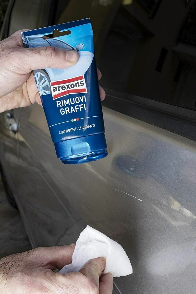 Pasta Rimuovi Graffi Arexons Per Auto - Elimina Graffi Superficiali E Attenua Quelli Profondi | 150 Gr Con Lucidante - Foto 6