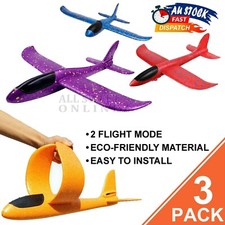3pk Extra Large Foam Flying Gliders Plane Aeroplane Kids Children Outdoor Toy