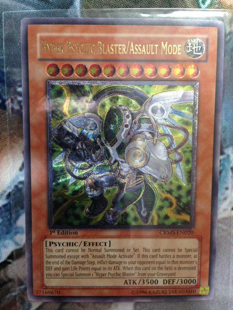 Yugioh Crimson Crisis "Hyper Psychic Blaster/Assault Mode" CRMS-EN020 1st  Ed X1 | eBay