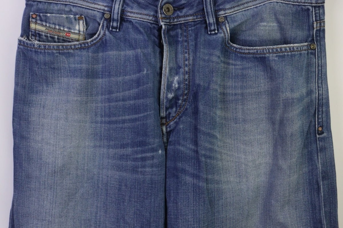 DIESEL KURREN 008KK Blue Wash Regular Straight Jeans W31 L34 