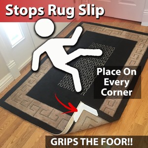 Rug Gripper Never Curl Instantly Flattens Corners Stops Image Is Loading Rug Gripper Never Curl Instantly Flattens Corners