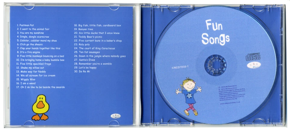Fun Songs for Kids CD.  30 Children's fun songs  *NEW & WRAPPED* - Изображение 3 из 3