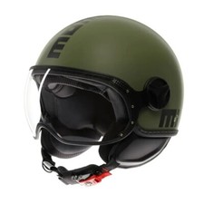 CASCO JET MOMO DESIGN FGTR CLASSIC MONO OPACO VERDE MILITARE NERO