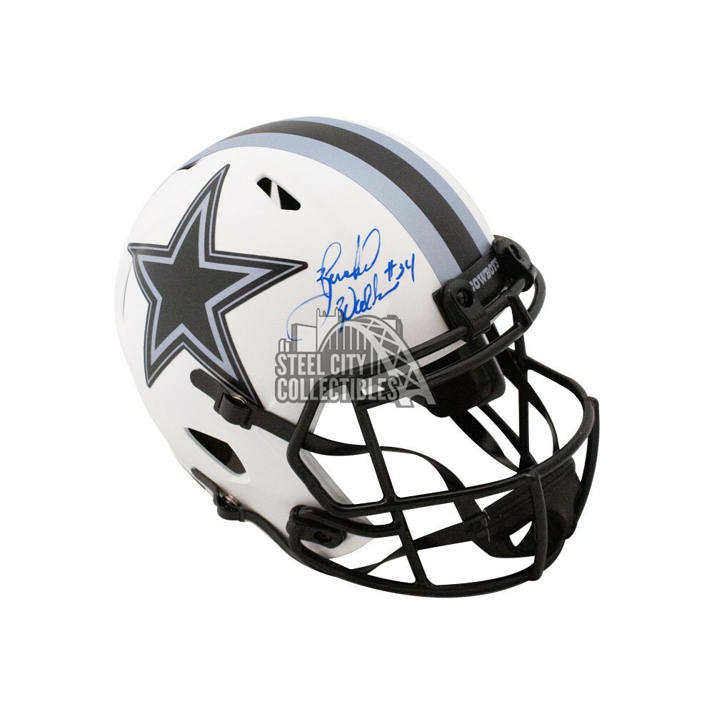 Herschel Walker Autographed Signed Dallas Cowboys Cowboys Lunar Eclipse Replica Full-Size Helmet - BAS 