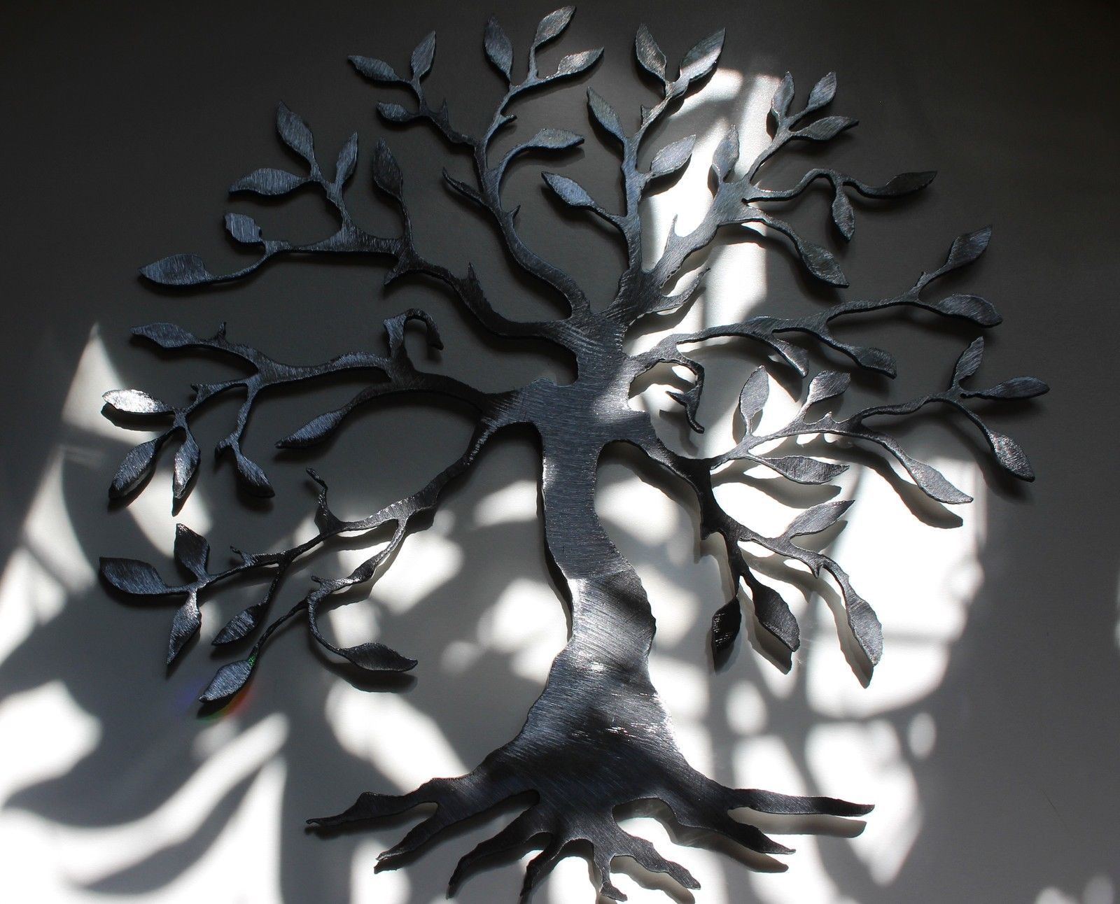 Olive Tree of Life Metal Wall Art Silver 14" eBay