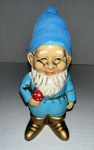 Vtg. Set Of 3 Brinns Gnomes/Japan. Red,powder Blue And Green - Picture 6 of 14