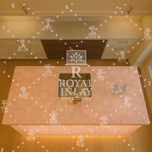 Pink Quartz Countertop – Polished Rose Quartz Vanity or Bar Surface Custom Cut - Picture 3 of 9