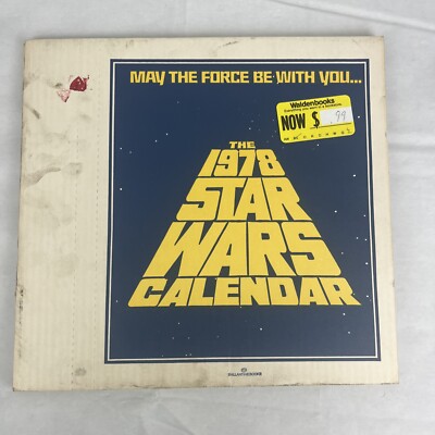 1st Ever STAR WARS Calendar, (1978), Sealed in Original Box, Never Opened