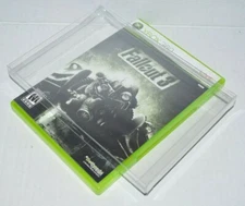 25 Game Clear Plastic Protective Cases Sleeves Display For Microsoft Xbox 360