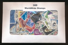 300 Cancelled World Wide Postage Stamps - All Different - OFF PAPER