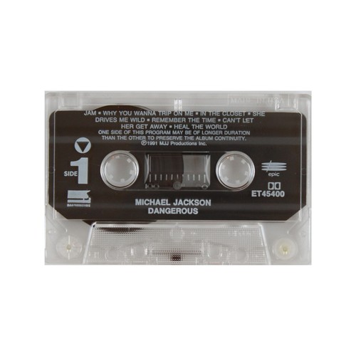 1991 Release - Michael Jackson - Dangerous - Cassette (ET 45400) - Picture 2 of 4