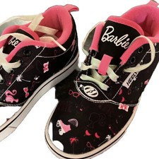 Pro 20 Barbie Heelys Black / Pink Roller Skate Shoes, Size 2 MAKE OFFER   