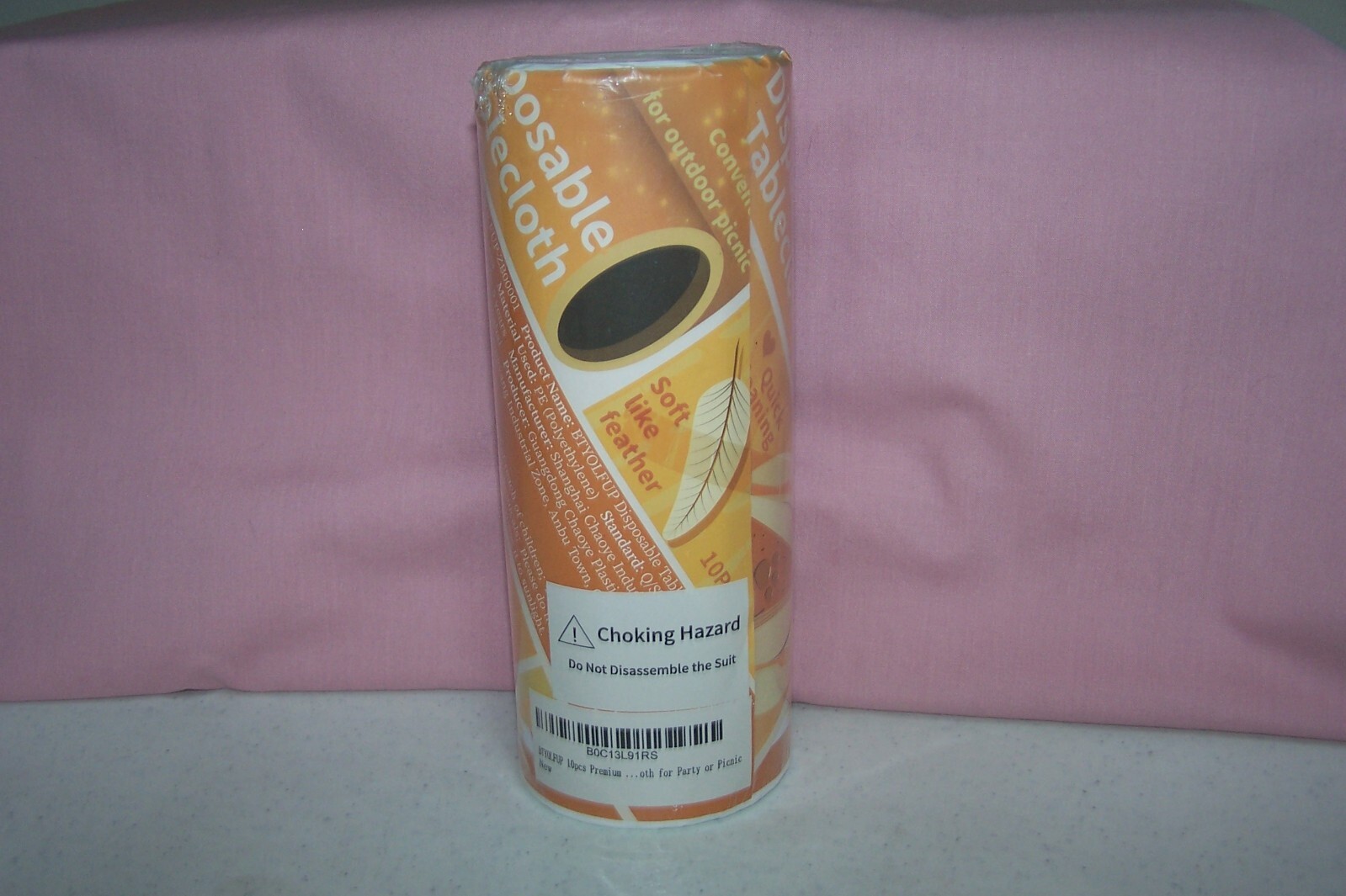 Roll of Disposable Tablecloths 10 on Roll 108" x 54" Each NEW Roll Picnic White