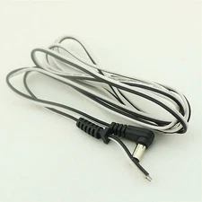 CCTV LED DC Power 5.5 x 2.1mm Male Plug Right Angle Connector Cable Wire 5V 5FT