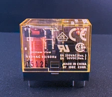 1Pcs RJ2V-A-A110 IDEC  PCB Power Relay DPST-NO 8A 110/120V AC 6-Pin