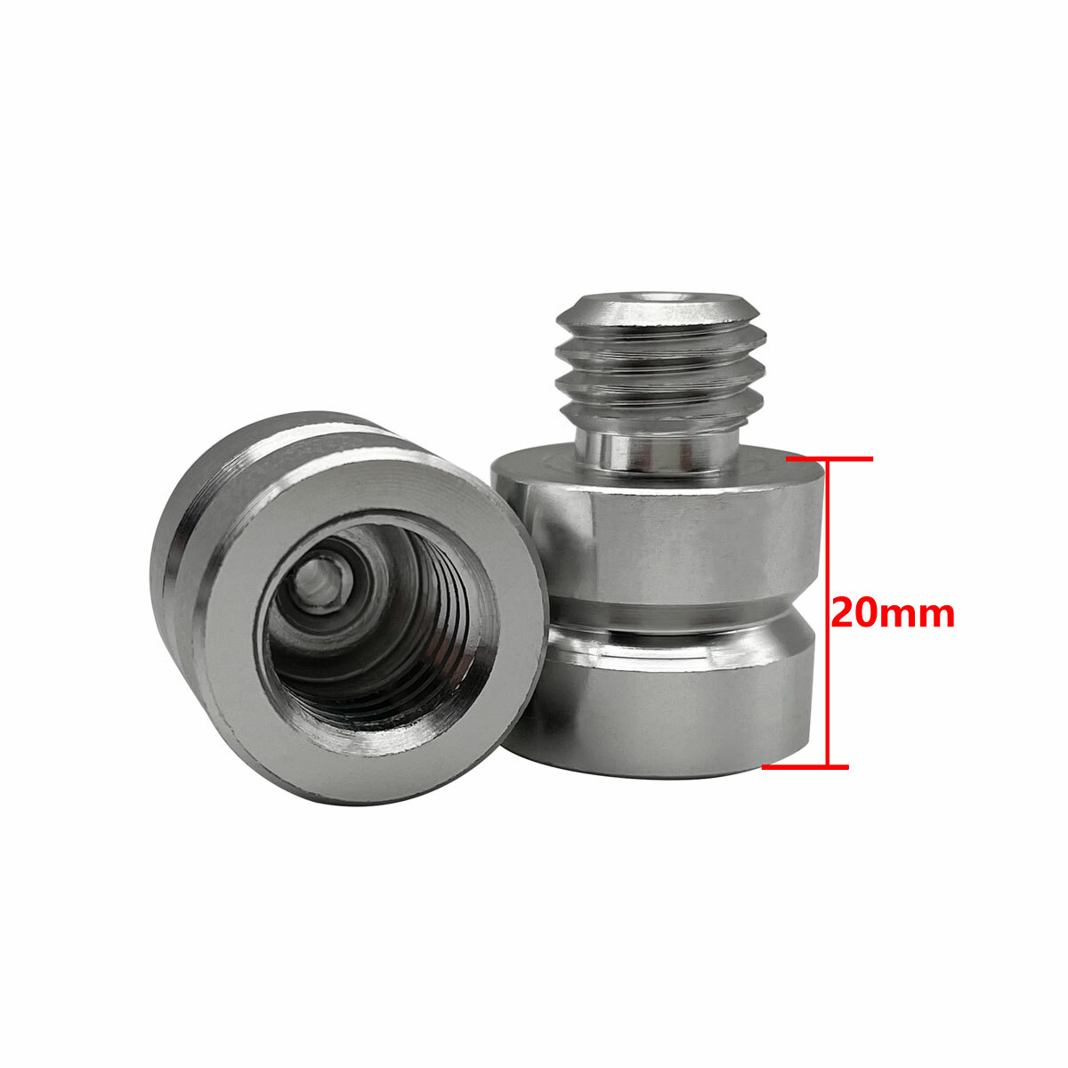 2 PCS PRISM ADAPTER 5/8 THREAD BOTH MALE AND FEMALE THREAD FOR GPS RTK SURVEYING