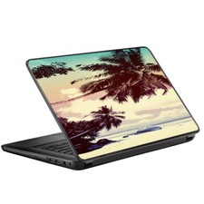Skin Decal for HP 2000 Laptop 2013-14 15.6" 15" / Faded Beach Palm Tree Tropi