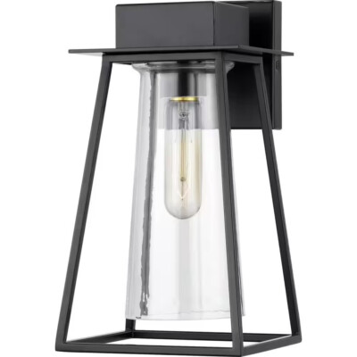 Progress Lighting P560216-031 Raineville Matte Black Outdoor Wall Lantern