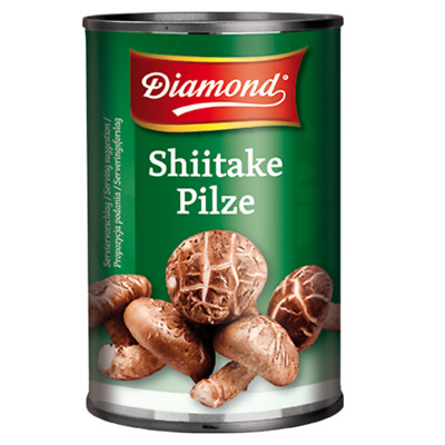 6x284g Shiitake Pilze ganz Diamond Brand in der Dose Tonko Shitake Pilze ATG156g