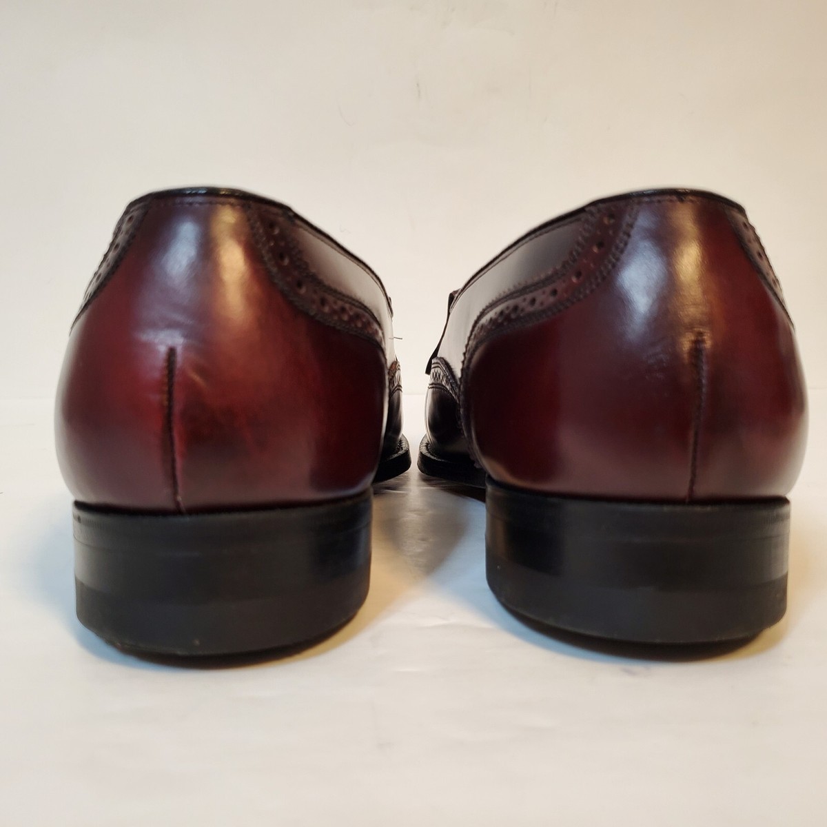 Florsheim Imperial Mens Wingtip Tassel Loafers Oxblood  display picture 2