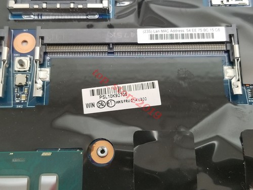 FRU:01AY300 15202-3 448.06D04.0031 For Lenovo T560 with I5-6200 CPU Motherboard - Picture 2 of 8