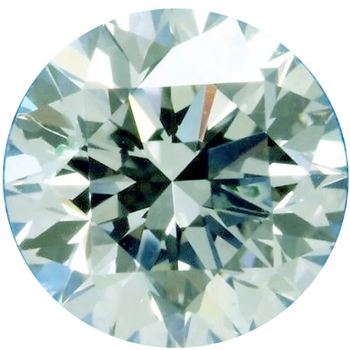 0.59 Ct-VVS1/5.5 MM-BLUISH ROUND CUT* LOOSE MOISSANITE DIAMOND FOR PENDANT