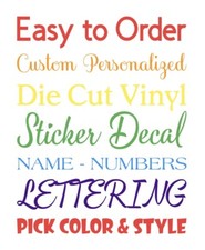 Custom Vinyl Lettering Transfer Decal Sticker Personalized Wall Window