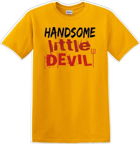 HANDSOME LITTLE DEVIL - Halloween - Novelty T-shirt    - Picture 1 of 16