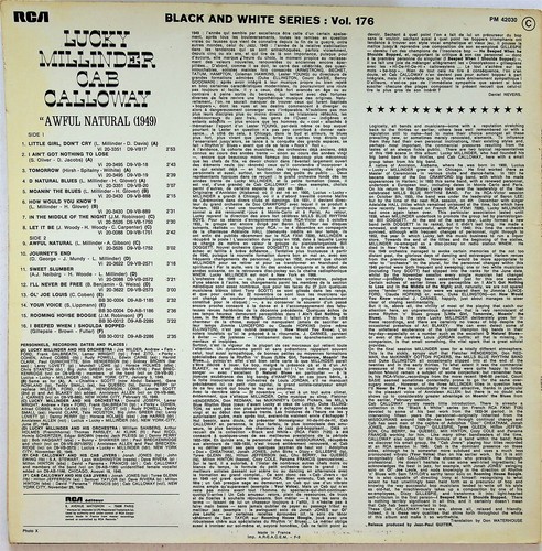 Lucky Millinder, Cab Calloway – Awful Natural LP (1977 Vinyl EX) 1949 NYC Jazz - Picture 2 of 2