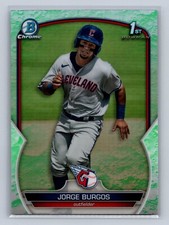 2023 Bowman #BCP-98 Jorge Burgos 1st Prospect Lunar Glow Refractor