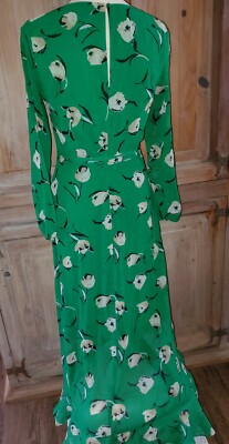 Banana Republic Green White Black Floral Dress Size 2 High Low Long Sleeve *24 | eBay Banana Republic Green White Black Floral Dress Size 2 High Low Long Sleeve *24 | eBay