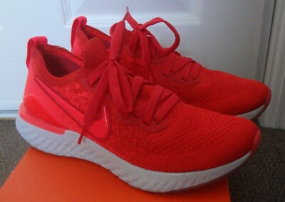 Mens Nike Epic React Flyknit 2 BQ8928-601 Chile Red Grey  display picture 3