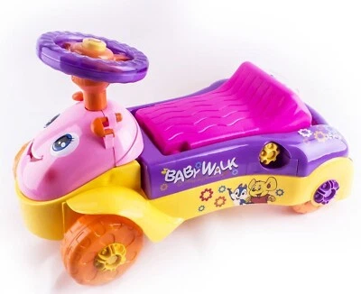 KEMKET Baby Multi-Functional Educational 3-in-1 Walker/Shape Sorter (Pink) Damaged Box