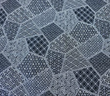 Flair BTY Pela Studio P&B Textiles White Dark Navy Blue Geometric Print