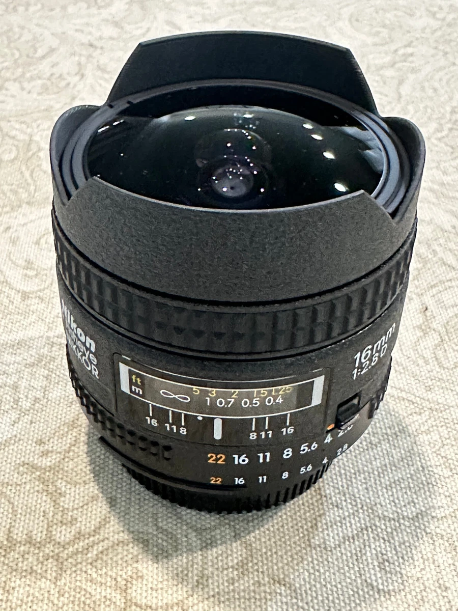 Nikon Fisheye-NIKKOR 16mm Focal f/2.8 Camera Lenses for sale | eBay