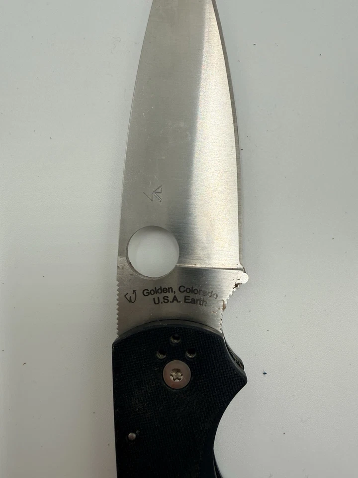 Faca dobrável SPYDERCO MILITAR 2 TRAVA DE COMPRESSÃO PRETA CPM S30V - Usada - Imagem 3 de 4