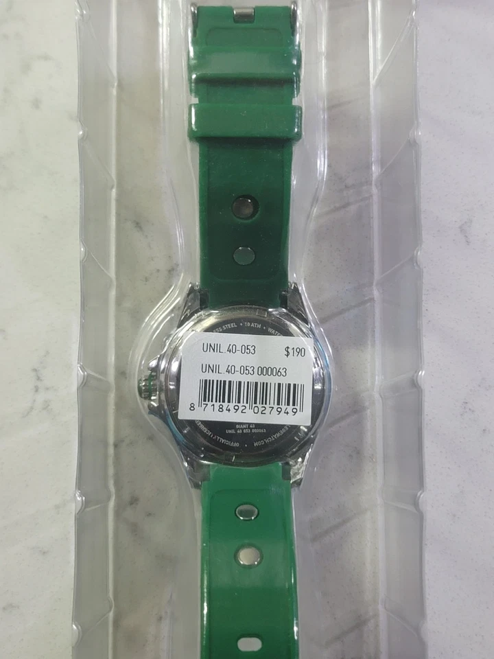 RELOJ PARA HOMBRES NCAA DARTMOUTH GRANDE VERDE SELLADO MARCA KYOBE UNIVERSITARIA VENTA AL POR MENOR $190 Foto 4 de 4