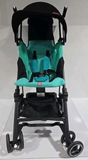 GB Pockit+ Lightweight Folding All Terrain Infant Stroller Laguna Blue Tortoise