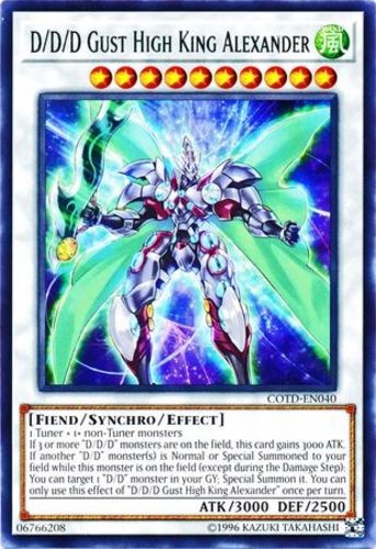 D/D/D Gust High King Alexander COTD-EN040 YuGiOh Code of the Duelist card